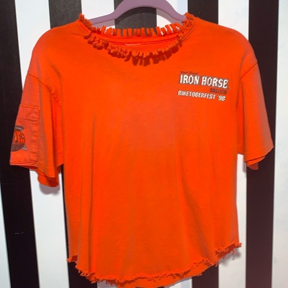 1998 Vintage Biketoberfest Iron Horse Saloon Daytona Halloween Chopper Tee - Picture 11 of 11